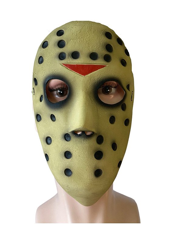 Máscara Matador Jason Látex  c/ elástico Halloween Fantasia