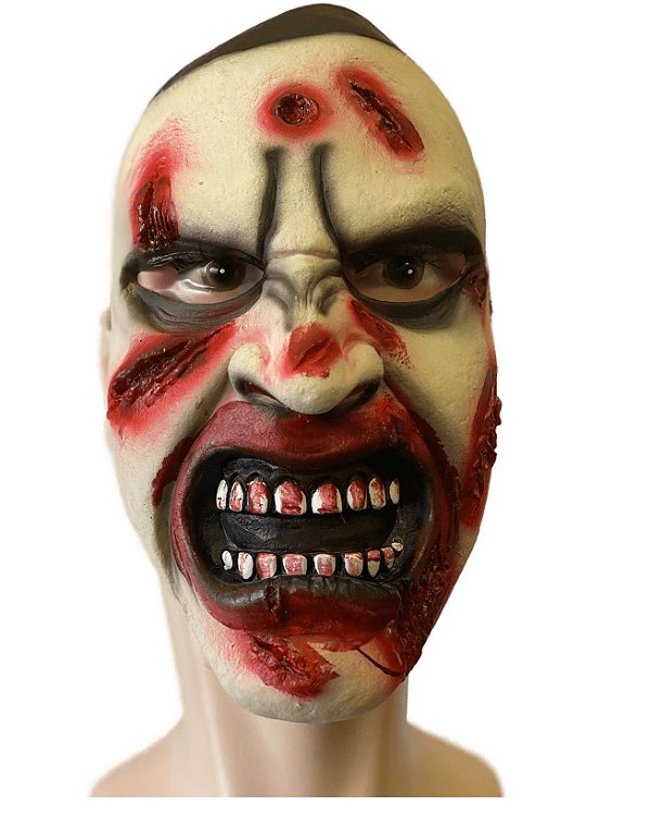 Máscara Morto Vivo Zumbi Látex c/ Elástico Terror Halloween