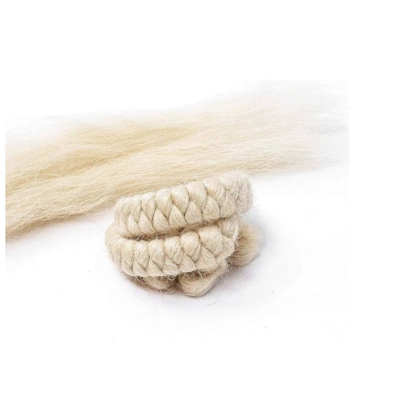 Cabelo crepe Hair Loiro claro  40cm cabelo p/ barbas bigodes