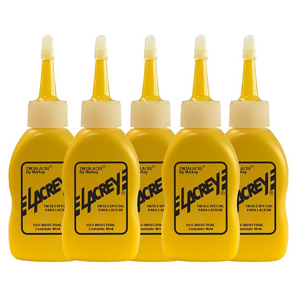 Kit 5 Tinta lacre Lacrey Markey 40ml - Marktub