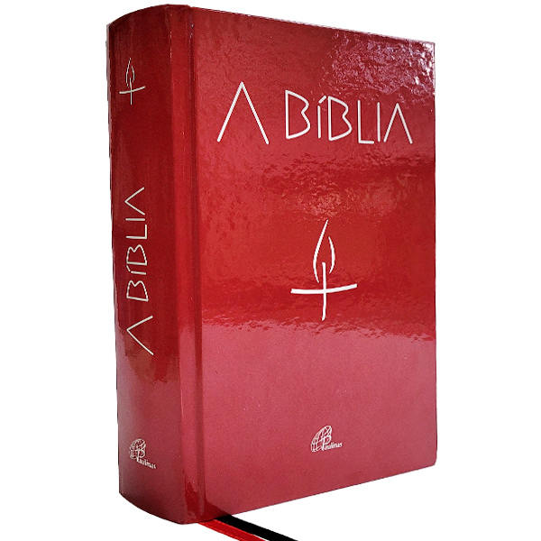 A Bíblia Paulinas - encadernada - vermelha