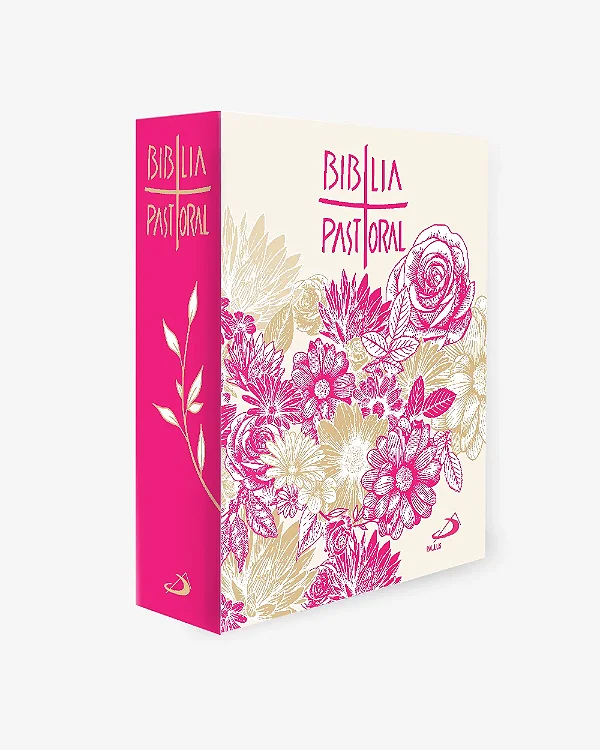 Bíblia Pastoral - Bolso - Floral Rosa e Azul