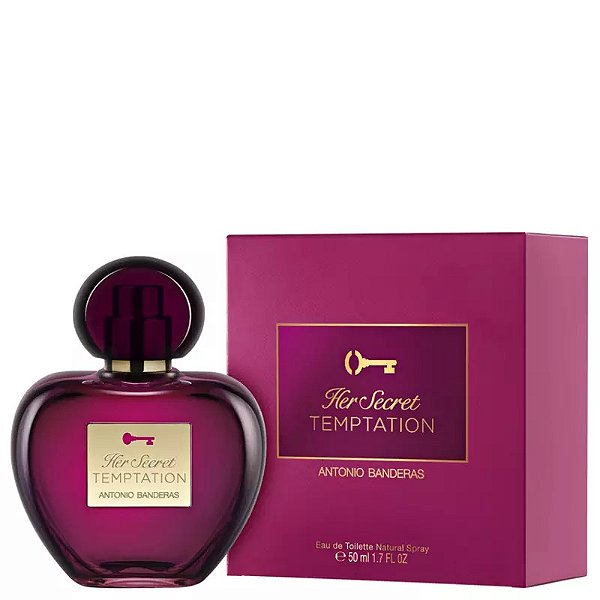 Perfume Her Secret Temptation - Antonio Banderas - EDT - 80 ml - Marlene  Beauty - Ampla gama de perfumes importados e produtos de beleza