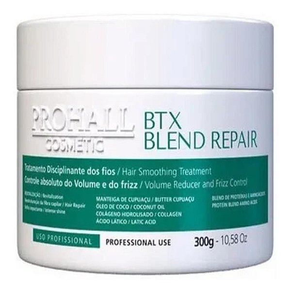 Btx Capilar Orgânico Blend Repair Sem Formol 300g - Prohall