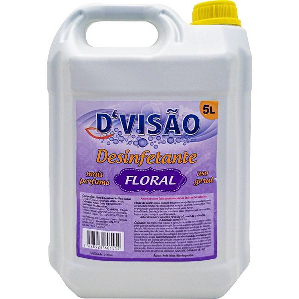 Desinfetante Fragrância Floral 5 Litros D`Visão