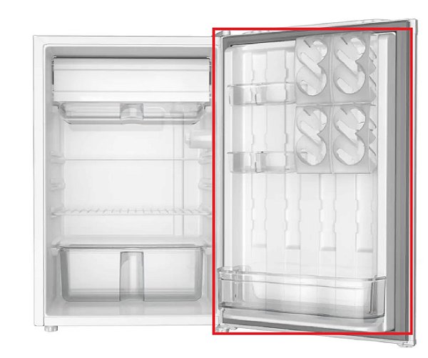 Borracha do frigobar EOS Ice compact - EFB80 71L -  61x41cm