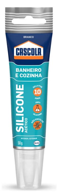 Selante Silicone Cascola Cola Banheiro Cozinha 50gr