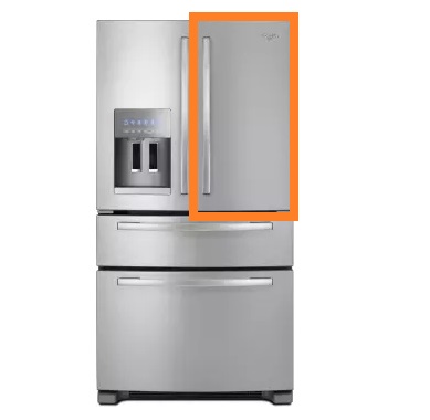 Borracha  GELADEIRA WHIRLPOOL GZ25FSRXYY - 820x425 porta