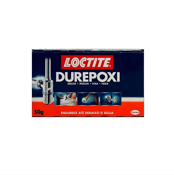 Durepoxi Massa Adesivo 50g Metal Vidro  Pedras Cor Cinza
