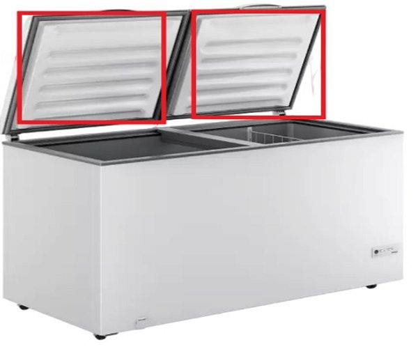 Gaxeta Borracha Freezer Fricon 503L, HCED503-2  - Medidas: 72x60cm