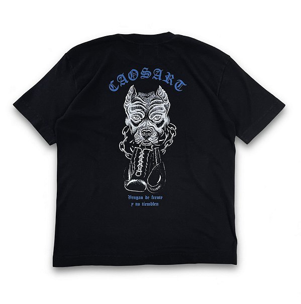 Camiseta Tubular Caosart PITBULL preta