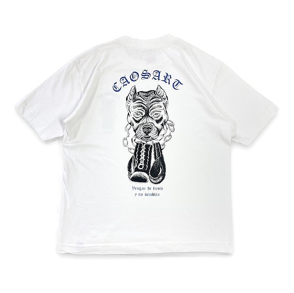 Camiseta Tubular Caosart PITBULL off-white