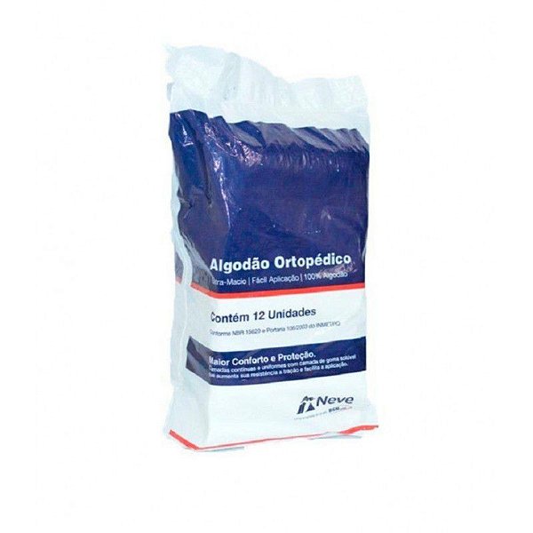 Algodão Ortopédico 15cm x 1mt com 12 Unidades - Neve