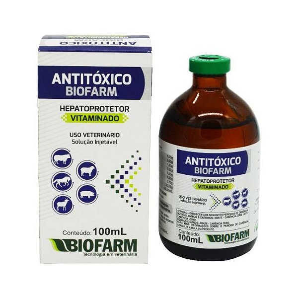 Antitoxico Injetável 100 mL - Biofarm