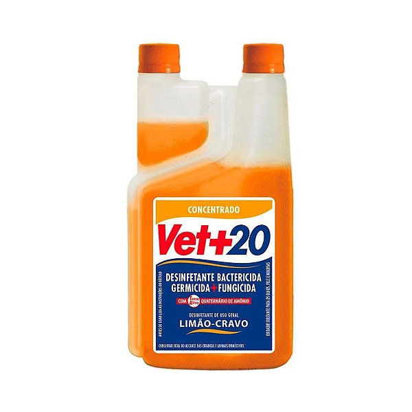 Desinfetante Vet+20 Limão Cravo 1 Lt