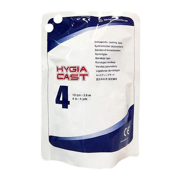 Gesso Sintético 4 Polegadas (10 cm x 3,6 m) Cor Aleatória - Hygia Cast