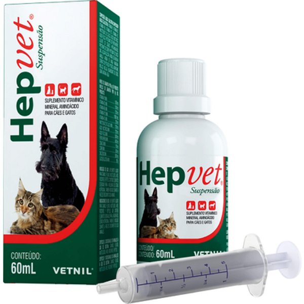 Hepvet Suspensão 60 mL - Vetnil