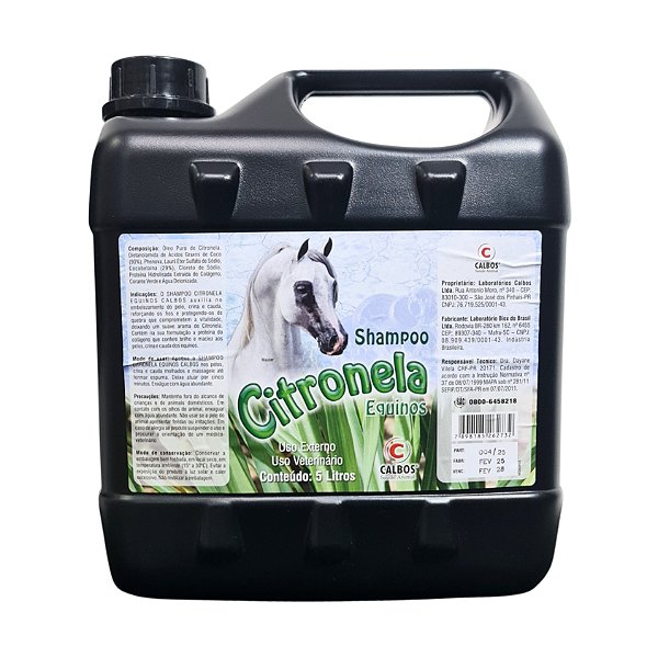 Shampoo Repelente Citronela 5 Lts - Calbos