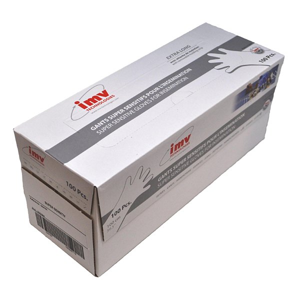 Luva Super Sensitiva Com Bracelete Para Inseminação 100 Unidades - IMV