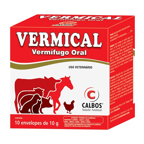 Vermical 10 Sachês De 10 Gr - Calbos