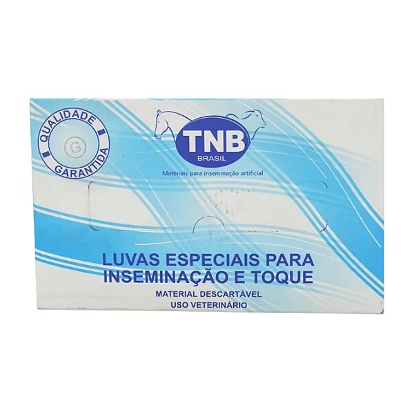 Luvas Especiais Para Inseminação E Toque 100 Unidades Tamanho G - TNB