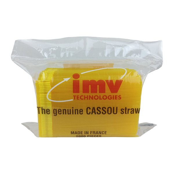Palheta Clássica Mini 0,25 mL Amarela Com 2000 Unidades - IMV