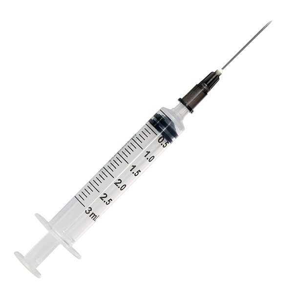 Seringa 3 mL Hipodérmica Com Agulha 22G x 1" Estéril Luer Lock - Rymco