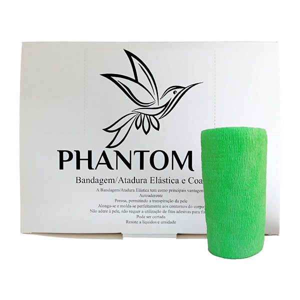 Atadura Verde Claro 10 cm x 4,5 mt 12 Unidades - Phantom HK