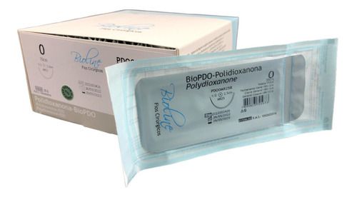 Pdo Fio Polidioxanona Nº 0 70 Cm 1/2 R 2,5 Cm Caixa Com 24 Unidades - Bioline