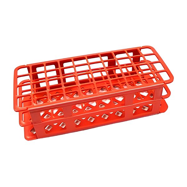 Estante Tipo Grade Vermelha Para 40 Tubos 20-21 mm - Laborcare