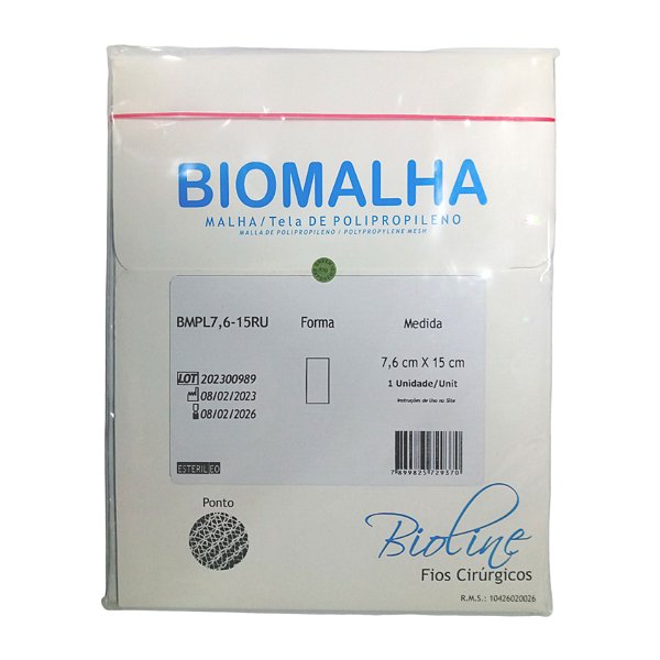 Biomalha de Polipropileno 7,6 cm X 15 cm Unitário - Bioline