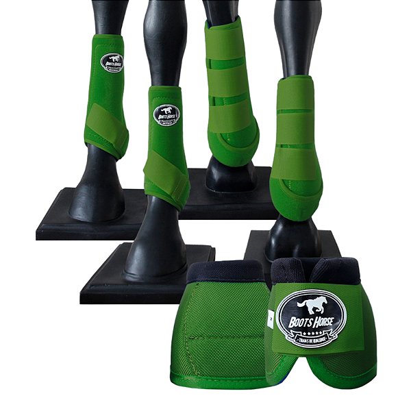 Kit Color Completo Boleteira + Cloche Verde Bandeira - Boots Horse