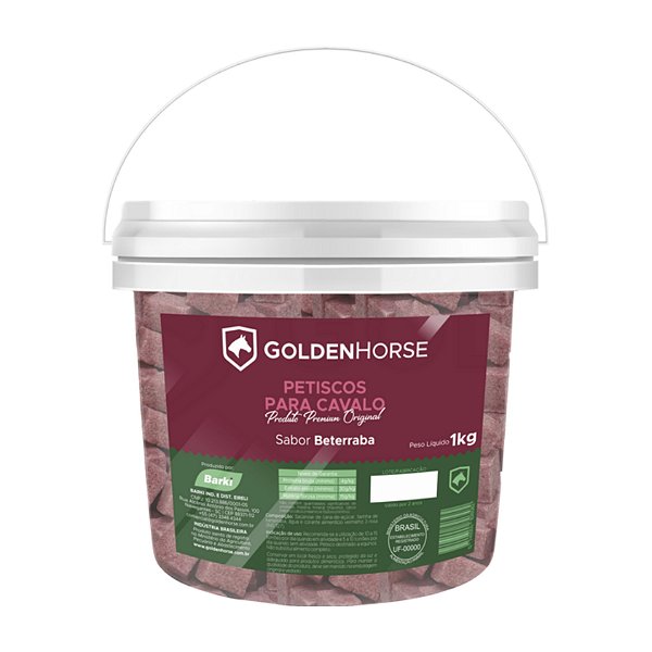 Cubos De Açúcar Sabor Beterraba 1 Kg - Golden Horse