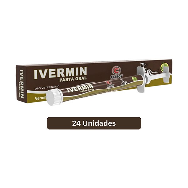 Ivermin Pasta Oral 6 Gr Caixa Com 24 Unidades - Calbos