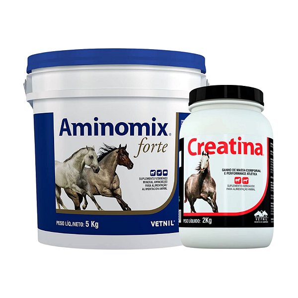 Aminomix Forte 5 Kg + Creatina 2 Kg - Vetnil