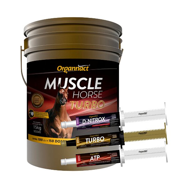 Kit Pré-Prova + Muscle Horse Turbo 15 Kg - Organnact