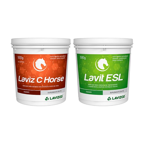 Laviz C Horse 500 Gr + Lavit E-S-L 500 Gr - Lavizoo