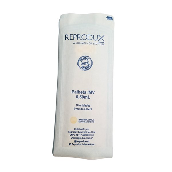 Palheta Transparente 0,50 mL 10 Unidades - IMV