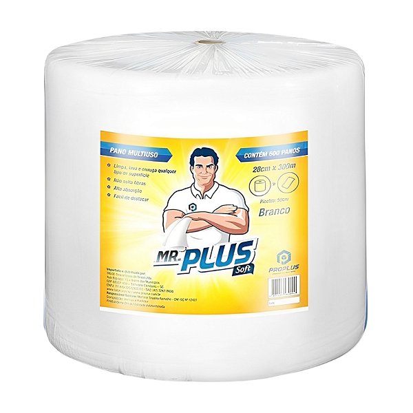 Pano Branco Mr Plus Soft 28 cm X 300 mt - Talge