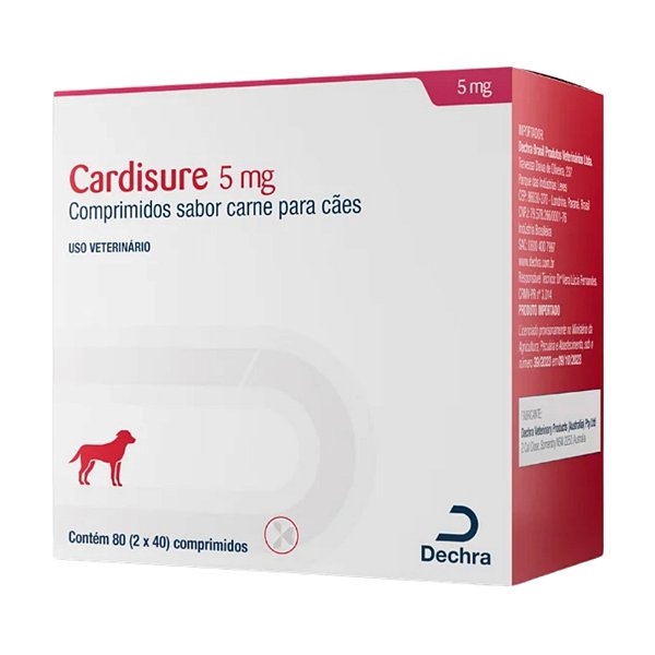 Cardisure 5 Mg 80 Comprimidos - Dechra