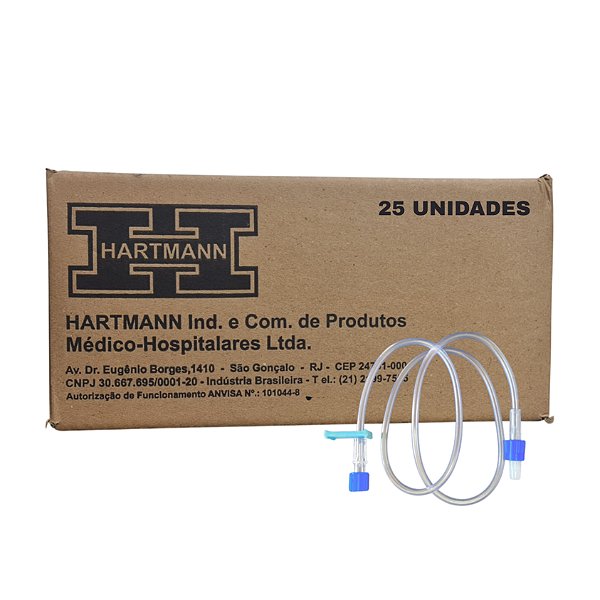 Extensor de Equipo 120 cm 8F Caixa Com 25 Unidades - Hartmann