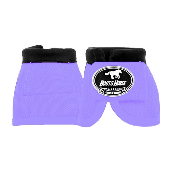 Par de Cloches Protetores Em Nylon Lilás Tamanho M - Boots Horse