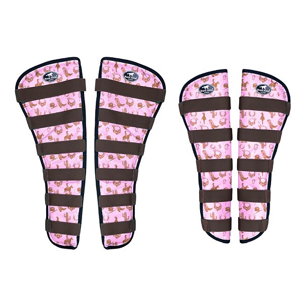 Protetor de Viagem Extra Longo Estampa Country Rosa - Boots Horse