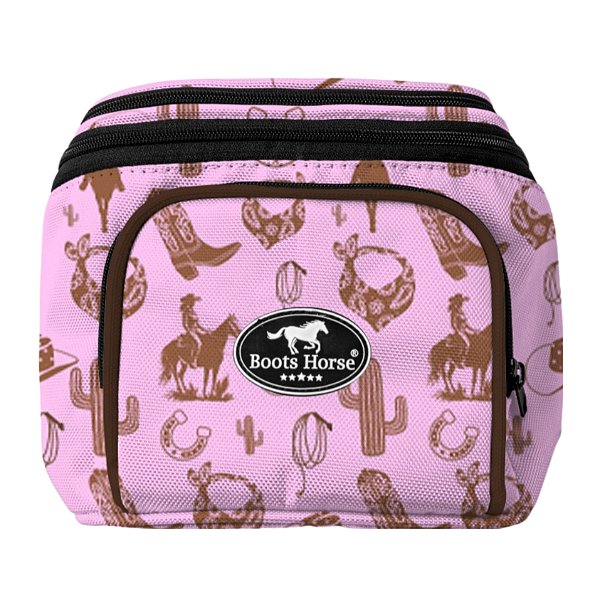 Pochete Para Sela Tamanho M Estampa Country Rosa - Boots Horse