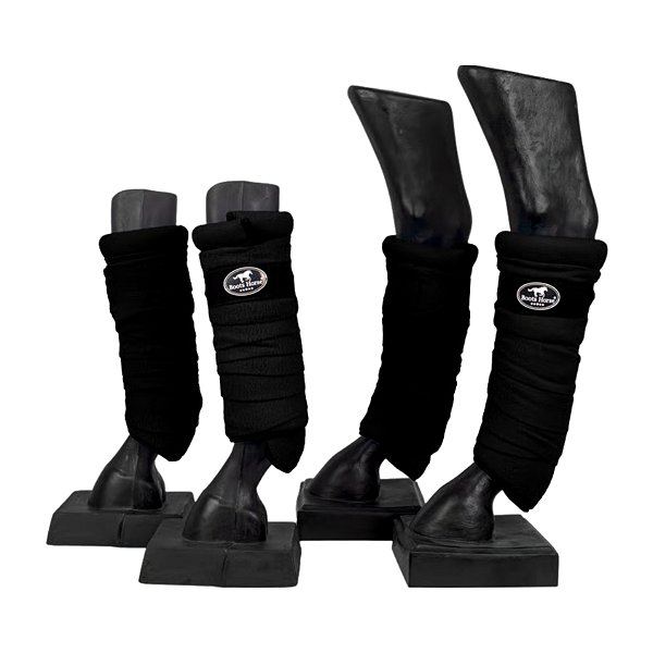 Conjunto De Liga Marchador Preto - Boots Horse