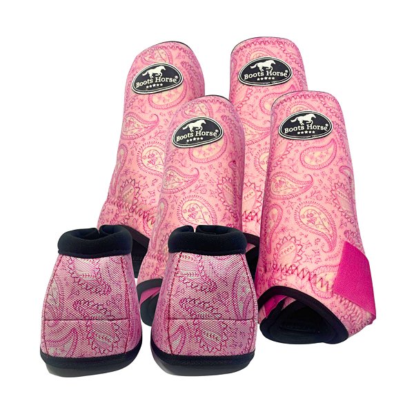 Kit Color Completo Estampa Paisley Rosa - Boots Horse