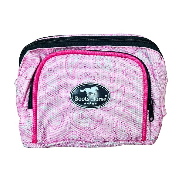 Pochete Mod Exportação Estampa Paisley Rosa Tamanho G - Boots Horse