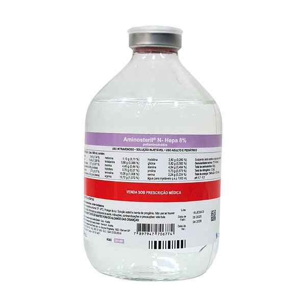 Aminosteril N–HEPA 8% 500 mL - Fresenius Kabi