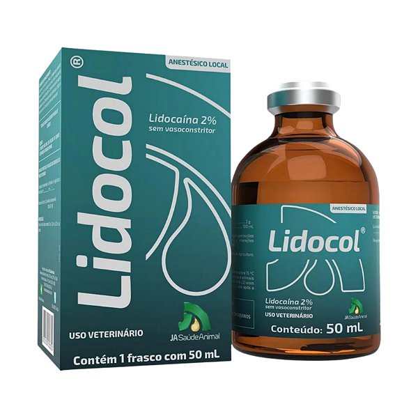Lidocol 50 mL - JA Saúde Animal