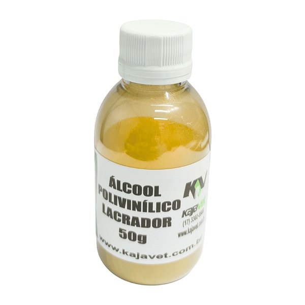 Álcool Polivinílico Lacrador Amarelo 50 Gr - Kajavet